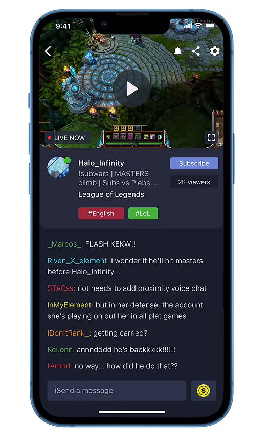 GamCom Stream screen